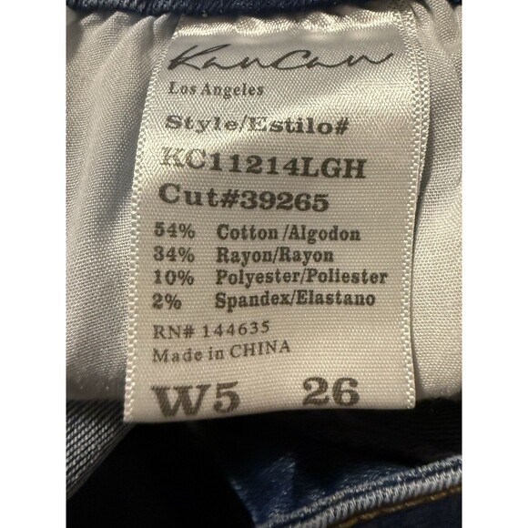 KanCan Jeans Womens 5/26 Medium Wash Blue Straight Leg - Picture 6 of 7